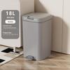Пластиковое мусорное ведро с педалью премиум-класса большой вместимости для ванной комнаты и гостиной