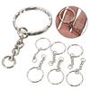 25mm NEW DIY Polished Silver Keychain Keyring Key Fob Short Chain