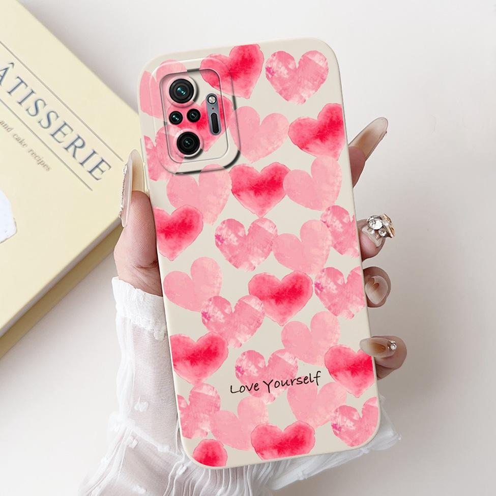 For Redmi Note 10 Pro 4G Case Cover Silicone Cute Cat Fashion Butterfly Flowers Love Funny Painted Phone Case M2101K6G M2101K6R