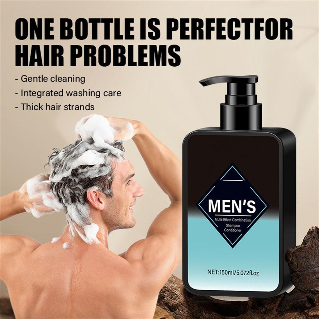 Мужской шампунь и гель для душа 2 в 1 увлажняющий глубоко очищающий 150 мл