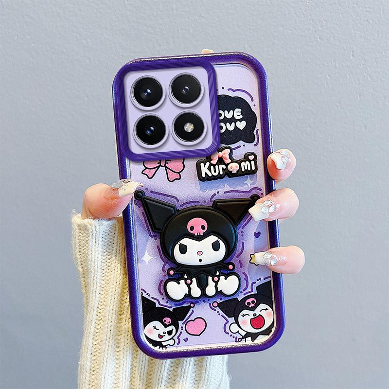 For Keysion Xiaomi Case Shockproof 14t Pro 5g With Lanyard Soft Silicone Cute 3d Cartoon Doll Phone Cover For Xiaomi 14t 5g
