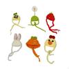 6Pcs Goose Outfits Hats Desk Clothes Costume Knitted Headwear Mini for Home