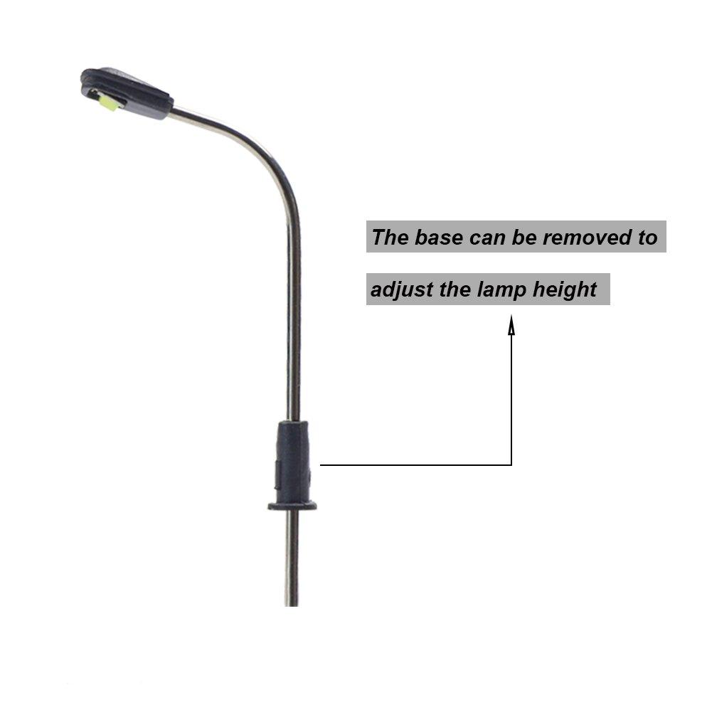 Светодиодный уличный теплый Идеально подходит для модели и пейзажа Образовательные DIY проекты 10-штук Огни, Белый, 42мм, Масштаб 1150-1220, Поезда, Здания, Диорамы,