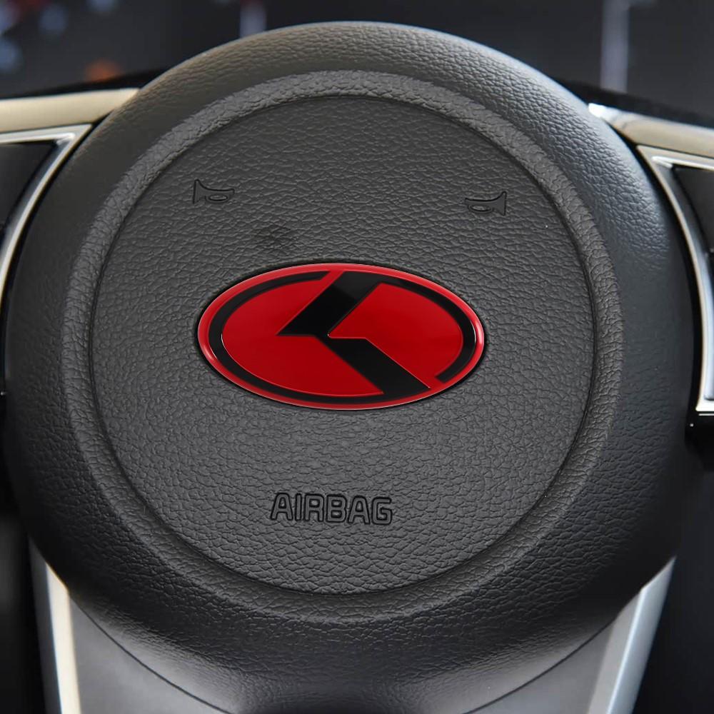 3D Car Logo Steering Wheel Center Emblem Sticker For KIA GT K5 Sportage Ceed Sorento Cerato Rio Soul KN Stinger Proceed Picanto