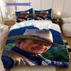 John Wayne's iconic cowboy hat bedding, duvet cover, pillowcase, home decoration, birthday gift (1 * duvet cover+2 * pillowcase, coreless)
