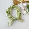Fashionable New Versatile Headscarf Large Square Scarf Solid Color Scarf Women'S Simulated Silk Satin Scarf