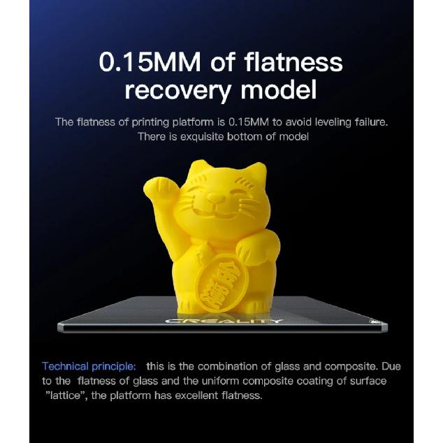 Стекло для стола Creality Ender 3, улучшенная 3D-принтерная пластина из закаленного стекла, поверхность для печати 235x235x4 мм для Ender 3/Ender 3 Pro/Ender 3 V2