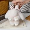 15cm Fluffy Rabbit Fur Pompon Bunny Soft Cute Rabbit Toy Bag Decoration Accessories Gift for Girls Bag Charm