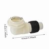 Anti-Odor Drain Pipe Square Drain Connector Self-Sealing Drain Adapter  Drainage