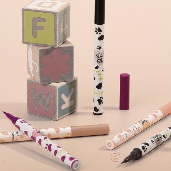 1 шт., подводка для глаз «Лежащий шелкопряд», чайно-коричневый жидкий карандаш для теней для век, гладкая быстросохнущая косметика, инструменты для макияжа глаз коровы