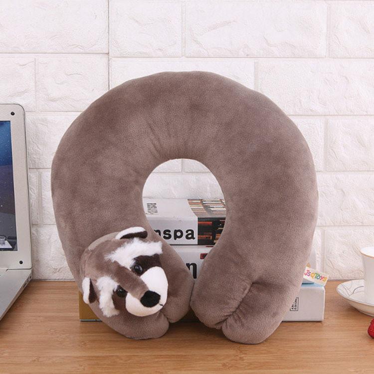Stitch Cartoon U Neck Pillow Memory Foam Travel Cushion For Office Napping