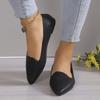 2024 Fashion Slip On Loafers Breathable Stretch Ballet Shallow Mouth Flats Women Soft Bottom Pointed Toe Boat Shoes Plus Size 43