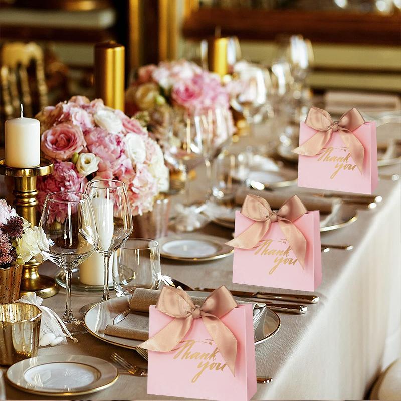 5/10 шт. коробка конфет «Спасибо» с лентой, свадебные сувениры, подарочная коробка из шоколада для гостей, рождественский детский душ, день рождения, вечеринка, декор