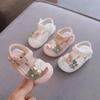 Летние детские сандалии 2023 года с мягкой нескользящей подошвой для девочек от 0 до 3 лет