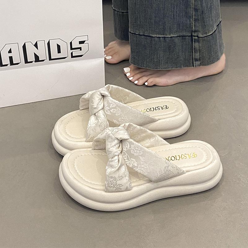 Модные пляжные туфли Домашние тапочки Тапочки на платформе Женские шлепанцы Сабо Натуральная кожа 2025 Женская обувь из натуральной кожи Женские тапочки