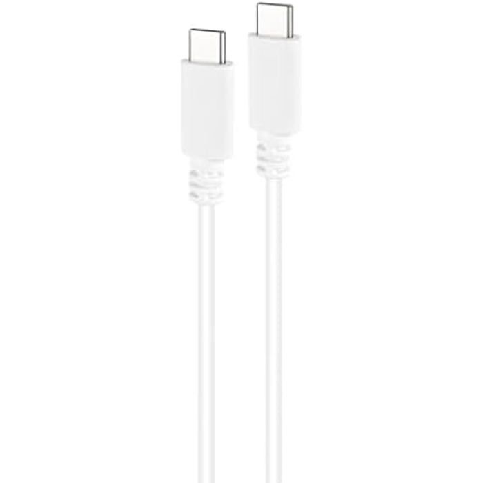 NANOCABLE 10.01.2301-W- USB-C To USB-C 3A Cable, for Mobile Phones, Tablets, Laptops, Etc.. USB