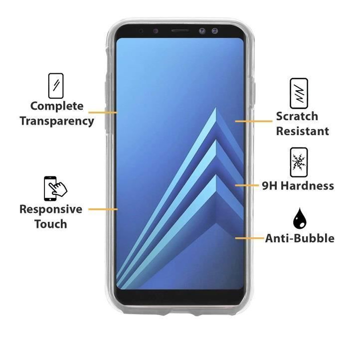 Чехол для Samsung Galaxy A6 2018 A600 - Прозрачный силиконовый, две части (передняя и задняя), сборный [Phonillico®]