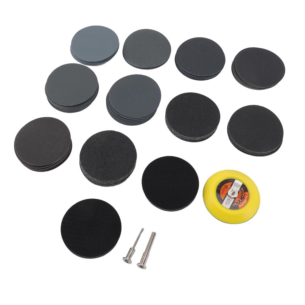 Sanding Discs Paper Mirror Polishing Grit 60 100 150 240 400 600 1000 1500 2000 3000 Wet Dry Sandpaper Set Hook and