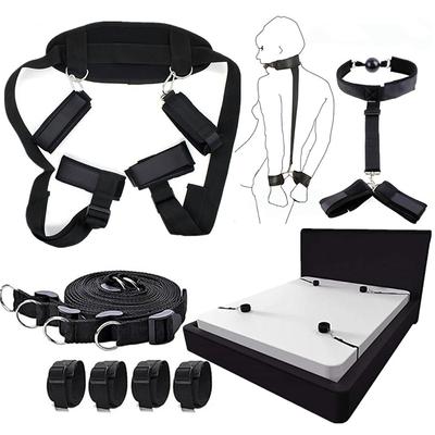 Игры для взрослых, БДСМ, удерживающее снаряжение, наручники, манжеты на щиколотке, наборы удерживающих устройств под кроватью, эротические секс-игрушки для женщин, пары, секс