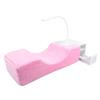 Lash Extension Pillow with Shelf Organizer Stand 3 Brightness LED Light Blue Lighting Pink U Shaped