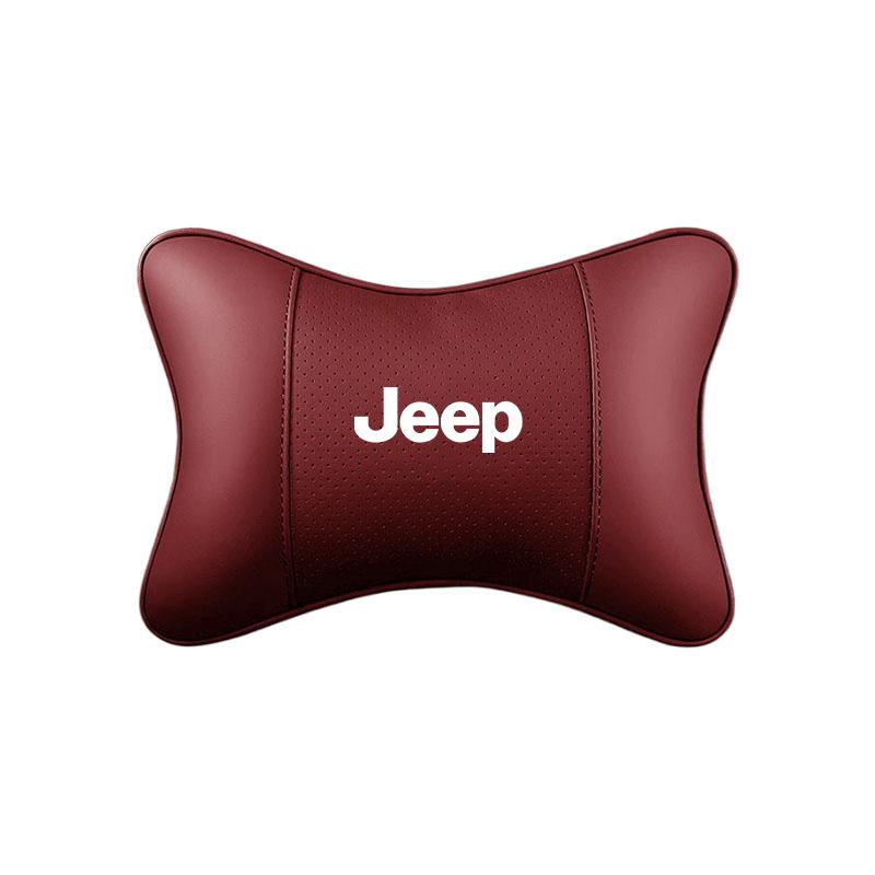 Для автомобиля Jeep Кожаное Сиденье Подголовник Подушка для Шеи Подушка Сиденья Для Jeep Grand Cherokee Wrangler JK Gladiator Compass Renegade