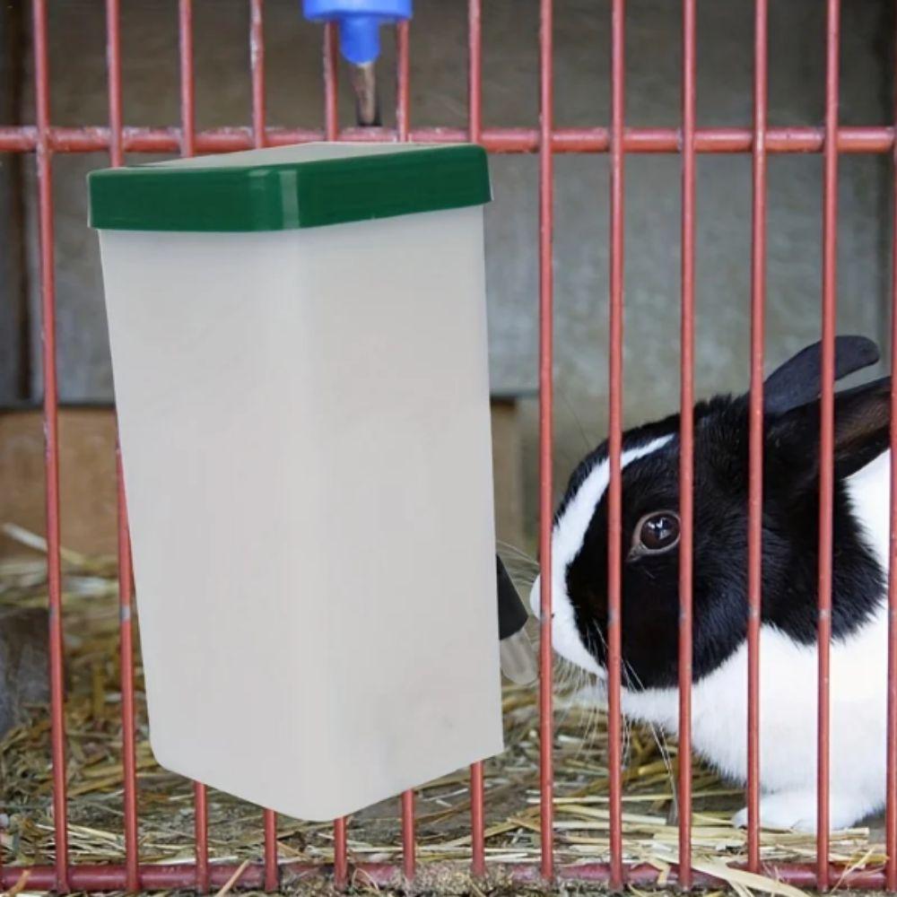 Plastic Rabbit Water Dispenser 1L/500ML Pet Head Pipe Fountain Pet Hanging Feeder For Pet Cage