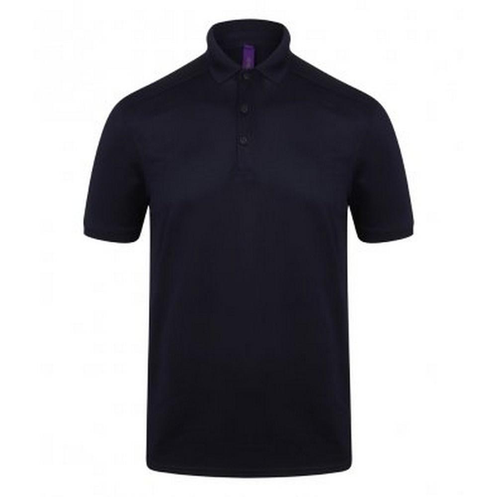 Henbury Мужская рубашка-поло из микротонкого пике стретч