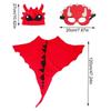 Костюм дракона, детский костюм динозавра для детей, комплект костюма дракона, плащ, шляпа, чехол для лица на Хэллоуин, ролевая игра в стиле динозавра