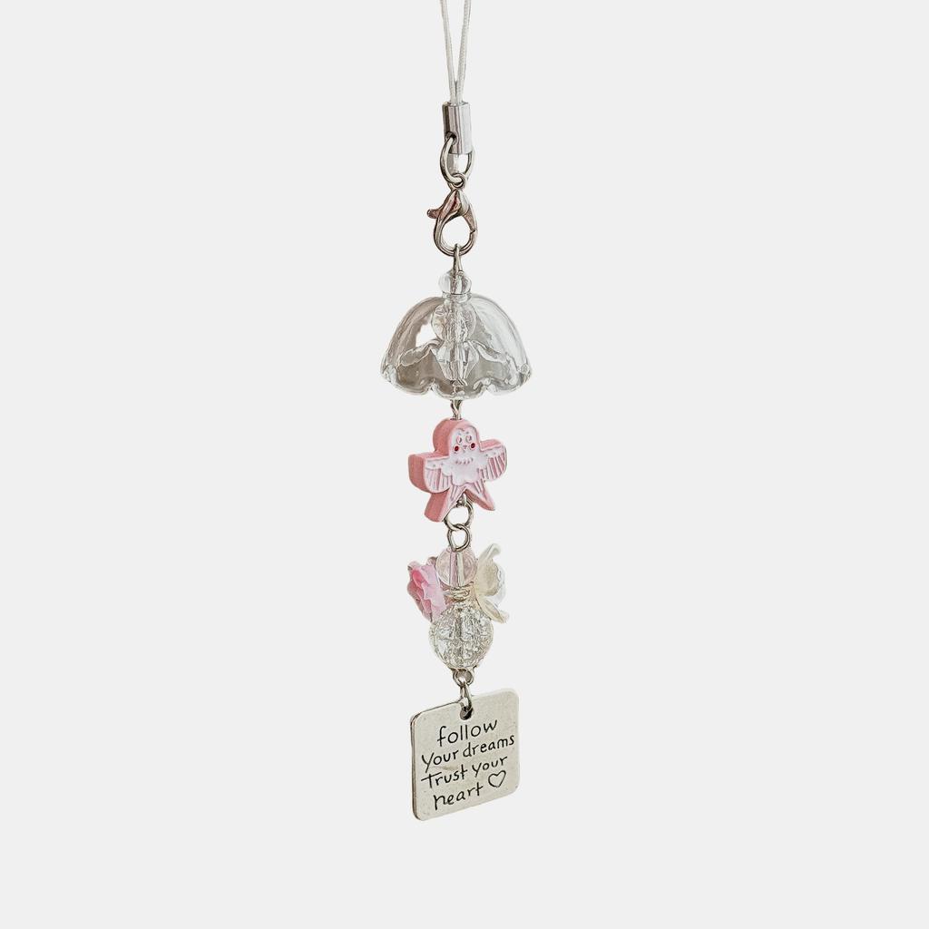 Handmade Kite Alloy Electroplated Minimalist Cute Pendant Wind Chime Phone Chain Bag Hanging Gift