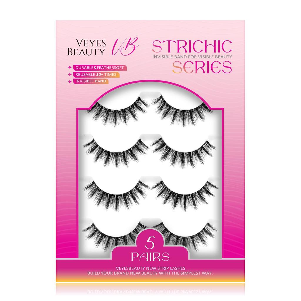 Veyesbeauty WILD DAISY Lash Clusters Invisible Band Reusable Durable Quick & Easy Application 5 Pairs