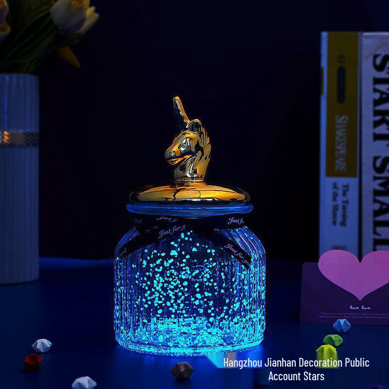 Luminous Glow-in-the-Dark Star Bottle Ornament - Creative Gift for Birthdays or Valentine's Day