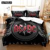 3D Ac Dc Music Постельное белье Пододеяльник Комплект с наволочкой Твин Полный Queen King Постельное белье Постельное белье