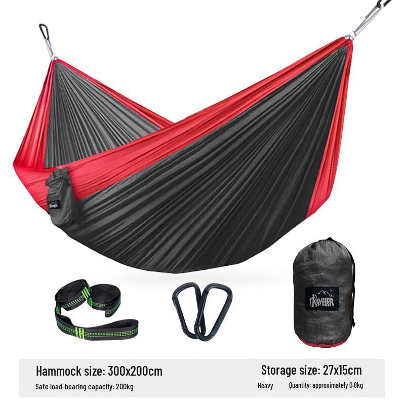 Outdoor Camping Parachute Fabric Double Hammock