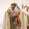 Women Pashmina Scarf Solid Color Winter Cashmere Scarf Women Long Scarves Stoles for Women