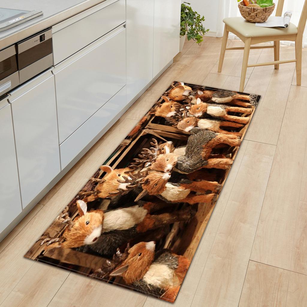 Christmas Kitchen Sand Carpet Doormat Long Floor Mat
