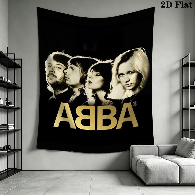 Настенный гобелен ABBA Эстетичный настенный подвес Печатная ткань Одеяло Декоративные гобелены для спальни гостиной Домашний декор