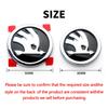 CGW1 2pcs Car Front Hood Badge Rear Trunk Emblem Replacement Sticker For Skoda S Octavia 2 3 Kodiaq Fabia Karoq Superb 3 Scala VRS A5