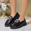 2024 новые весенние и осенние женские повседневные туфли маленькие кожаные туфли женские туфли с круглым носком женские туфли на платформе одинарные женские