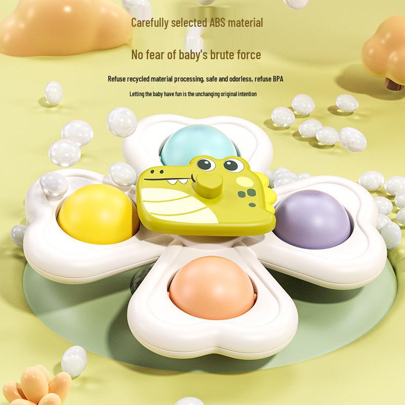 Baby Suction Spinner Toy for High Chair, Educational for 0-2 Years, 6 Months+