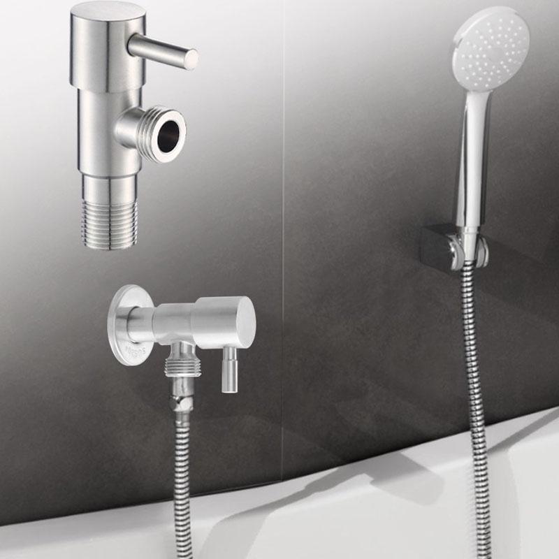 Латунный внешняя резьба G1/2 с переключателем, кран для ванны, настенный медный угловой клапан, аксессуары для ванной комнаты, балкона