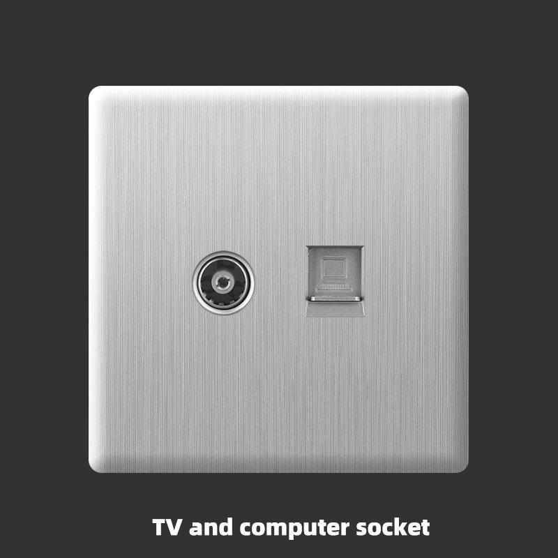 UK 13A with USB Type-c 18W Fast Charging Wall Power Socket plug,Universal Wall Light Household Switch Dual USB Electrical Outlet