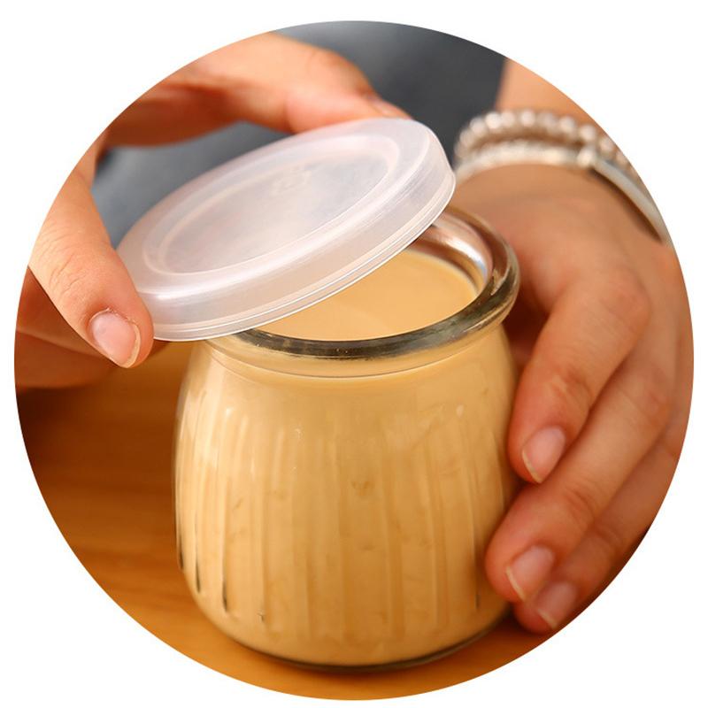5 шт. стеклянная банка для йогурта, пудинга, бутылка для мини-мусса, бутылка для питья с крышкой, домашние напитки, сокосодержащие напитки, контейнер для хранения молока