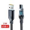 120W 6A USB  Type C To Type C Cable  Fast Charging USB USB C  Data Cable with LED Display for Xiaomi Samsung Huawei
