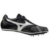 Mizuno Искусственная кожа Нескользящие, Износостойкие, Легкие Низкие Беговые кроссовки Унисекс Черный Белый U1GA204052