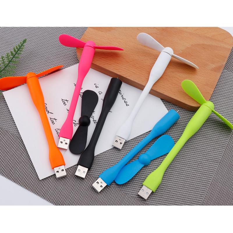 Маленький USB-вентилятор Гибкий гнущийся вентилятор для повербанка, ноутбука, ПК, зарядного устройства переменного тока Портативный ручной мини-вентилятор для компьютера Летний гаджет