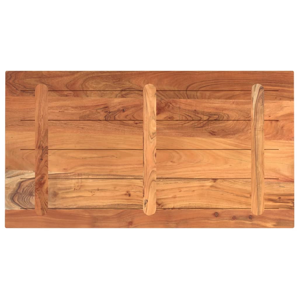 Table Top 120 x 60 x 2.5 cm Rectangular Solid Acacia Wood