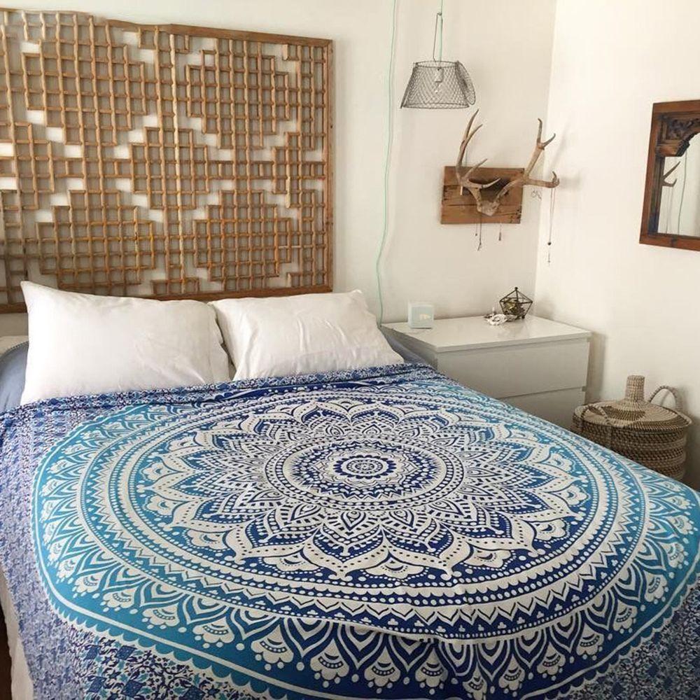 Hippie Shawls Bedspread Hanging Decor Indian Mandala Tapestry Beach Towel Yoga Mat Thin Blanket