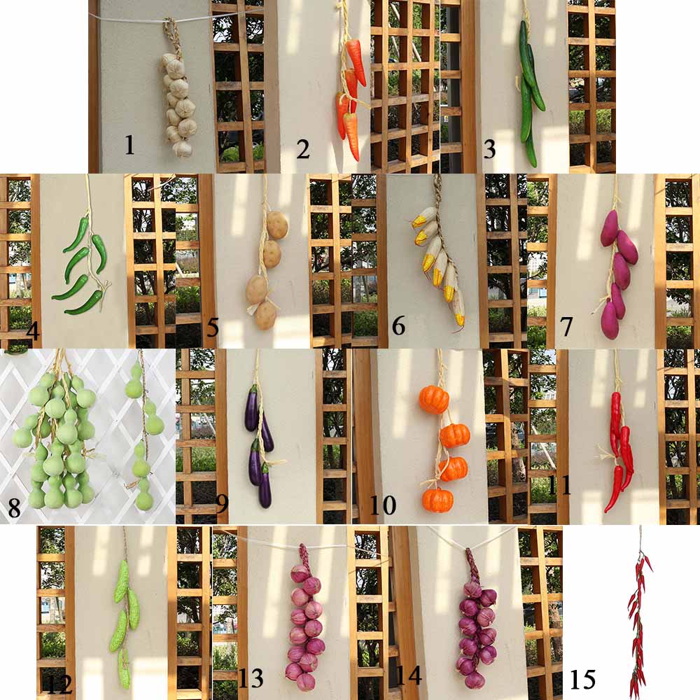 Photography Props Pepper Plants Fake Vegetables Artificial Vegetables Wall Decor Simulation Food