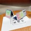 Suitable for Samsung Folding Z Fold5 Magnetic Phone Case Zflip6 Colorful Laser FOLD4 Color Plated Protective Case 3