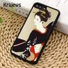 Krajews Japanese Geisha Soft Phone Case Cover For iPhone 17 Air 16 15 14 plus 11 12 13 pro max coque Shell Fundas